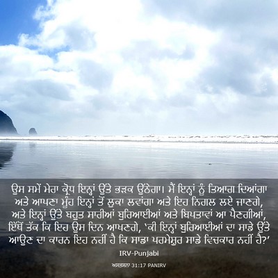Picture 03 - ਅਸਤਸਨਾ 31:17 PANIRV - ਉਸ ਸਮੇਂ ਮੇਰਾ ਕ੍ਰੋਧ - Bible Verse Picture