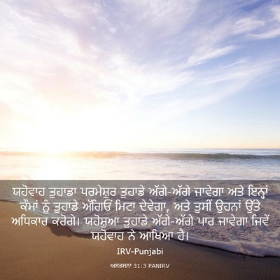 Picture 03 - ਅਸਤਸਨਾ 31:3 PANIRV - ਯਹੋਵਾਹ ਤੁਹਾਡਾ - Bible Verse Picture