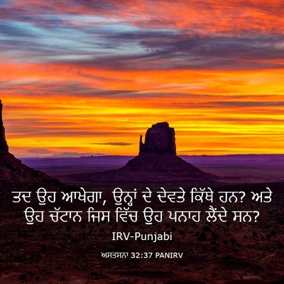 Picture 03 - ਅਸਤਸਨਾ 32:37 PANIRV - ਤਦ ਉਹ ਆਖੇਗਾ, ਉਨ੍ਹਾਂ - Bible Verse Picture
