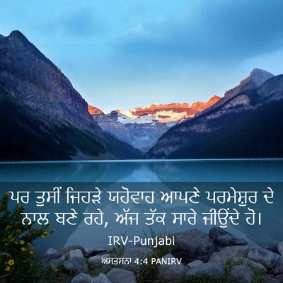 Picture 03 - ਅਸਤਸਨਾ 4:4 PANIRV - ਪਰ ਤੁਸੀਂ ਜਿਹੜੇ - Bible Verse Picture