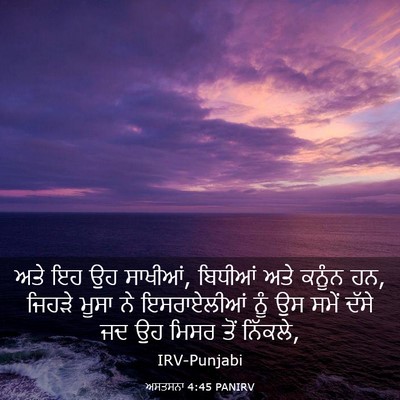 Picture 03 - ਅਸਤਸਨਾ 4:45 PANIRV - ਅਤੇ ਇਹ ਉਹ ਸਾਖੀਆਂ, - Bible Verse Picture