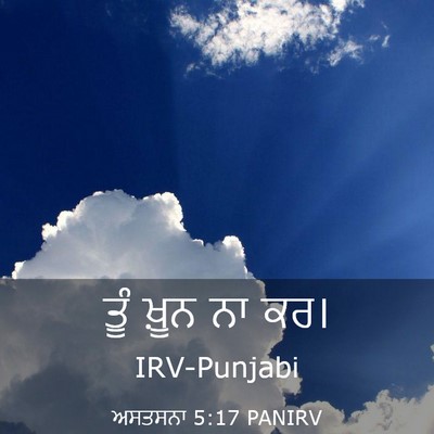 Picture 03 - ਅਸਤਸਨਾ 5:17 PANIRV - ਤੂੰ ਖ਼ੂਨ ਨਾ - Bible Verse Picture