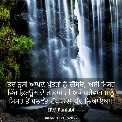 Picture 03 - ਅਸਤਸਨਾ 6:21 PANIRV - ਤਦ ਤੁਸੀਂ ਆਪਣੇ - Bible Verse Picture
