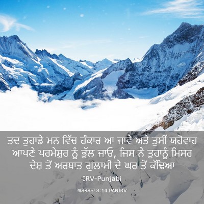 Picture 03 - ਅਸਤਸਨਾ 8:14 PANIRV - ਤਦ ਤੁਹਾਡੇ ਮਨ ਵਿੱਚ - Bible Verse Picture
