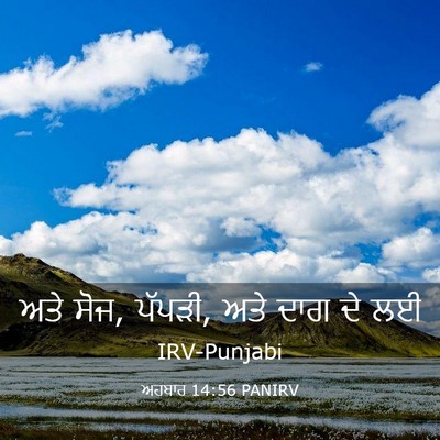 Picture 03 - ਅਹਬਾਰ 14:56 PANIRV - ਅਤੇ ਸੋਜ, ਪੱਪੜੀ, ਅਤੇ - Bible Verse Picture