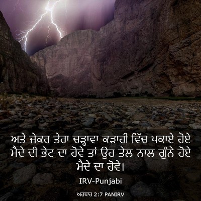 Picture 03 - ਅਹਬਾਰ 2:7 PANIRV - ਅਤੇ ਜੇਕਰ ਤੇਰਾ - Bible Verse Picture