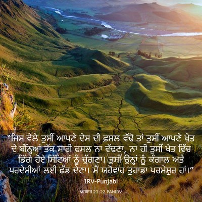 Picture 03 - ਅਹਬਾਰ 23:22 PANIRV - “ਜਿਸ ਵੇਲੇ ਤੁਸੀਂ - Bible Verse Picture