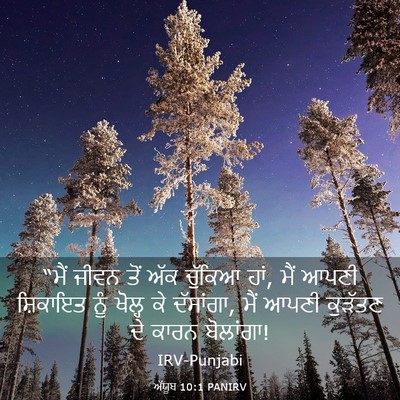 Picture 03 - ਅੱਯੂਬ 10:1 PANIRV - “ਮੈਂ ਜੀਵਨ ਤੋਂ ਅੱਕ - Bible Verse Picture