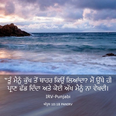 Picture 03 - ਅੱਯੂਬ 10:18 PANIRV - “ਤੂੰ ਮੈਨੂੰ ਕੁੱਖ - Bible Verse Picture