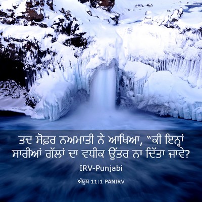Picture 03 - ਅੱਯੂਬ 11:1 PANIRV - ਤਦ ਸੋਫ਼ਰ ਨਅਮਾਤੀ ਨੇ - Bible Verse Picture