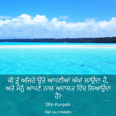 Picture 03 - ਅੱਯੂਬ 14:3 PANIRV - ਕੀ ਤੂੰ ਅਜਿਹੇ ਉੱਤੇ - Bible Verse Picture