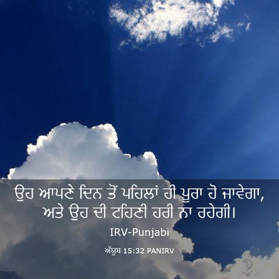 Picture 03 - ਅੱਯੂਬ 15:32 PANIRV - ਉਹ ਆਪਣੇ ਦਿਨ ਤੋਂ - Bible Verse Picture