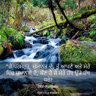 Picture 03 - ਅੱਯੂਬ 17:3 PANIRV - “ਹੇ ਪਰਮੇਸ਼ੁਰ, - Bible Verse Picture
