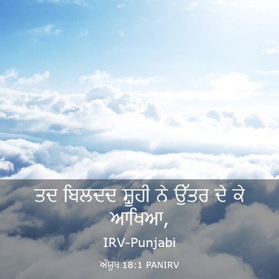 Picture 03 - ਅੱਯੂਬ 18:1 PANIRV - ਤਦ ਬਿਲਦਦ ਸ਼ੂਹੀ ਨੇ - Bible Verse Picture