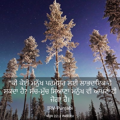 Picture 03 - ਅੱਯੂਬ 22:2 PANIRV - “ਕੀ ਕੋਈ ਮਨੁੱਖ - Bible Verse Picture