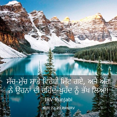 Picture 03 - ਅੱਯੂਬ 22:20 PANIRV - ਸੱਚ-ਮੁੱਚ ਸਾਡੇ - Bible Verse Picture
