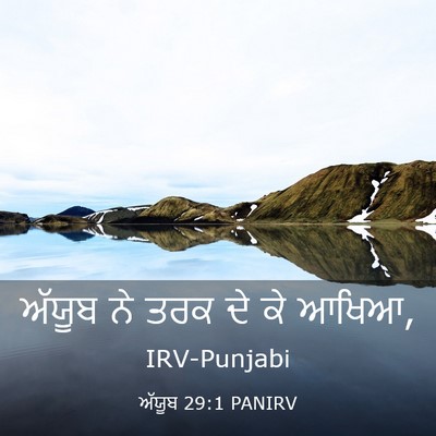 Picture 03 - ਅੱਯੂਬ 29:1 PANIRV - ਅੱਯੂਬ ਨੇ ਤਰਕ ਦੇ ਕੇ - Bible Verse Picture
