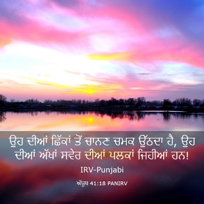 Picture 03 - ਅੱਯੂਬ 41:18 PANIRV - ਉਹ ਦੀਆਂ ਛਿੱਕਾਂ ਤੋਂ - Bible Verse Picture