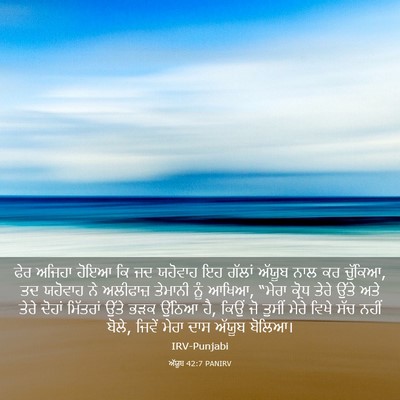 Picture 03 - ਅੱਯੂਬ 42:7 PANIRV - ਫੇਰ ਅਜਿਹਾ ਹੋਇਆ ਕਿ - Bible Verse Picture