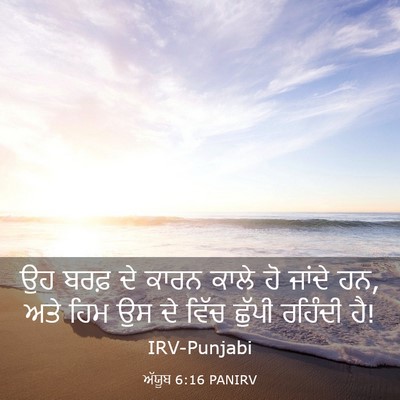Picture 03 - ਅੱਯੂਬ 6:16 PANIRV - ਉਹ ਬਰਫ਼ ਦੇ ਕਾਰਨ - Bible Verse Picture