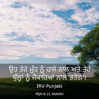 Picture 03 - ਅੱਯੂਬ 8:21 PANIRV - ਉਹ ਤੇਰੇ ਮੂੰਹ ਨੂੰ - Bible Verse Picture