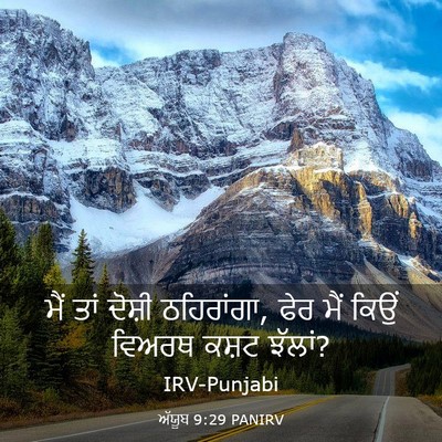 Picture 03 - ਅੱਯੂਬ 9:29 PANIRV - ਮੈਂ ਤਾਂ ਦੋਸ਼ੀ - Bible Verse Picture