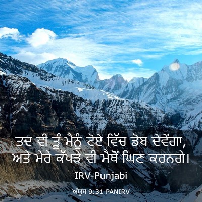 Picture 03 - ਅੱਯੂਬ 9:31 PANIRV - ਤਦ ਵੀ ਤੂੰ ਮੈਨੂੰ ਟੋਏ - Bible Verse Picture