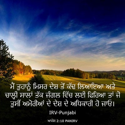 Picture 03 - ਆਮੋਸ 2:10 PANIRV - ਮੈਂ ਤੁਹਾਨੂੰ ਮਿਸਰ - Bible Verse Picture