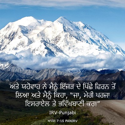 Picture 03 - ਆਮੋਸ 7:15 PANIRV - ਅਤੇ ਯਹੋਵਾਹ ਨੇ - Bible Verse Picture