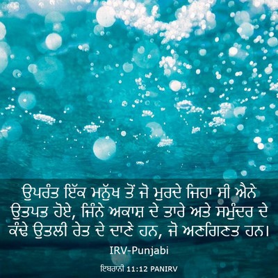 Picture 03 - ਇਬਰਾਨੀ 11:12 PANIRV - ਉਪਰੰਤ ਇੱਕ ਮਨੁੱਖ - Bible Verse Picture
