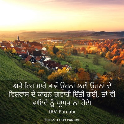 Picture 03 - ਇਬਰਾਨੀ 11:39 PANIRV - ਅਤੇ ਇਹ ਸਾਰੇ ਭਾਵੇਂ - Bible Verse Picture