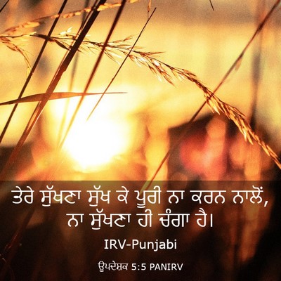 Picture 03 - ਉਪਦੇਸ਼ਕ 5:5 PANIRV - ਤੇਰੇ ਸੁੱਖਣਾ ਸੁੱਖ - Bible Verse Picture