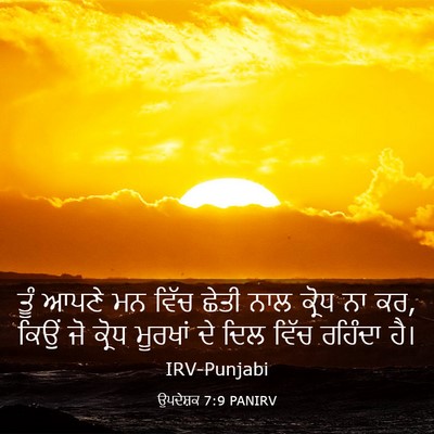 Picture 03 - ਉਪਦੇਸ਼ਕ 7:9 PANIRV - ਤੂੰ ਆਪਣੇ ਮਨ ਵਿੱਚ - Bible Verse Picture