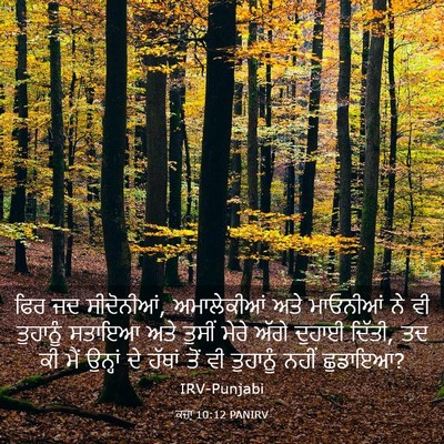 Picture 03 - ਕਜ਼ਾૃ 10:12 PANIRV - ਫਿਰ ਜਦ ਸੀਦੋਨੀਆਂ, - Bible Verse Picture