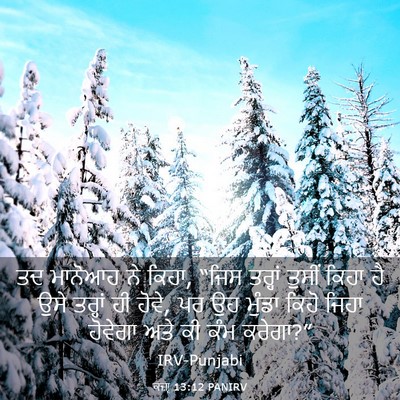 Picture 03 - ਕਜ਼ਾૃ 13:12 PANIRV - ਤਦ ਮਾਨੋਆਹ ਨੇ ਕਿਹਾ, - Bible Verse Picture