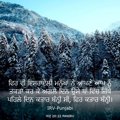 Picture 03 - ਕਜ਼ਾૃ 20:22 PANIRV - ਫਿਰ ਵੀ ਇਸਰਾਏਲੀ - Bible Verse Picture