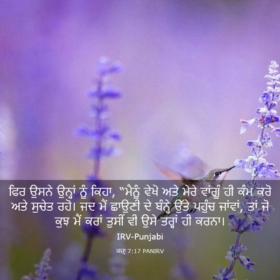 Picture 03 - ਕਜ਼ਾૃ 7:17 PANIRV - ਫਿਰ ਉਸਨੇ ਉਨ੍ਹਾਂ - Bible Verse Picture