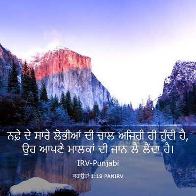 Picture 03 - ਕਹਾਉਤਾਂ 1:19 PANIRV - ਨਫ਼ੇ ਦੇ ਸਾਰੇ - Bible Verse Picture