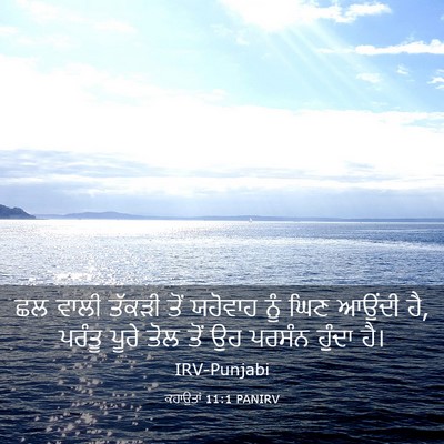 Picture 03 - ਕਹਾਉਤਾਂ 11:1 PANIRV - ਛਲ ਵਾਲੀ ਤੱਕੜੀ ਤੋਂ - Bible Verse Picture