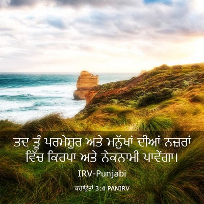 Picture 03 - ਕਹਾਉਤਾਂ 3:4 PANIRV - ਤਦ ਤੂੰ ਪਰਮੇਸ਼ੁਰ - Bible Verse Picture