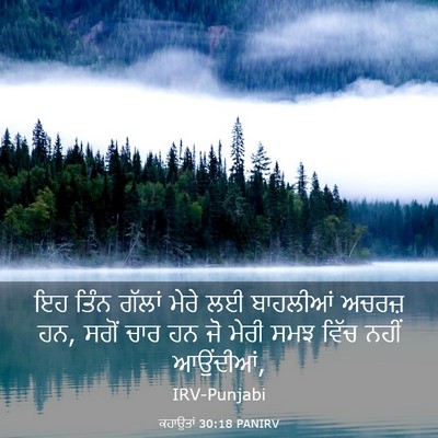 Picture 03 - ਕਹਾਉਤਾਂ 30:18 PANIRV - ਇਹ ਤਿੰਨ ਗੱਲਾਂ ਮੇਰੇ - Bible Verse Picture