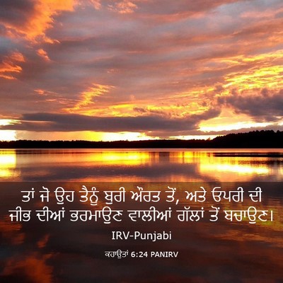 Picture 03 - ਕਹਾਉਤਾਂ 6:24 PANIRV - ਤਾਂ ਜੋ ਉਹ ਤੈਨੂੰ - Bible Verse Picture