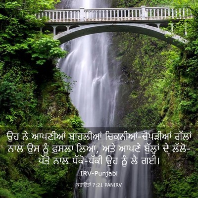 Picture 03 - ਕਹਾਉਤਾਂ 7:21 PANIRV - ਉਹ ਨੇ ਆਪਣੀਆਂ - Bible Verse Picture