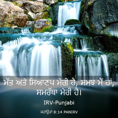 Picture 03 - ਕਹਾਉਤਾਂ 8:14 PANIRV - ਮੱਤ ਅਤੇ ਸਿਆਣਪ ਮੇਰੀ - Bible Verse Picture