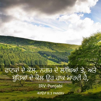 Picture 03 - ਕਹਾਉਤਾਂ 8:3 PANIRV - ਫਾਟਕਾਂ ਦੇ ਕੋਲ, ਨਗਰ - Bible Verse Picture