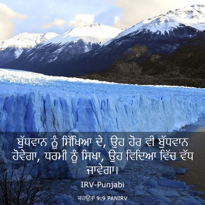 Picture 03 - ਕਹਾਉਤਾਂ 9:9 PANIRV - ਬੁੱਧਵਾਨ ਨੂੰ - Bible Verse Picture