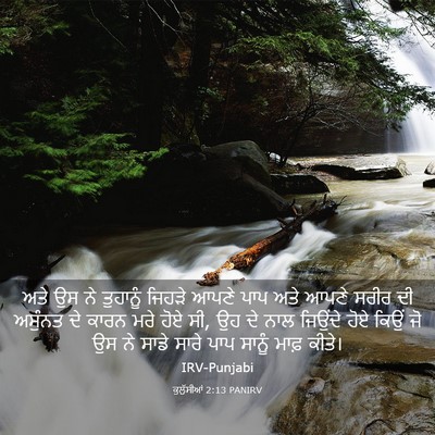Picture 03 - ਕੁਲੁੱਸੀਆਂ 2:13 PANIRV - ਅਤੇ ਉਸ ਨੇ ਤੁਹਾਨੂੰ - Bible Verse Picture