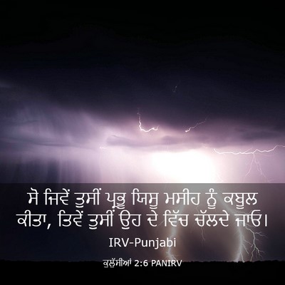 Picture 03 - ਕੁਲੁੱਸੀਆਂ 2:6 PANIRV - ਸੋ ਜਿਵੇਂ ਤੁਸੀਂ - Bible Verse Picture