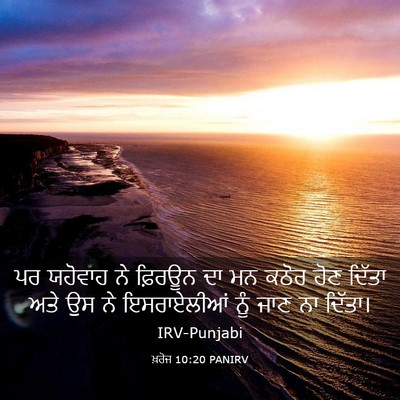 Picture 03 - ਖ਼ਰੋਜ 10:20 PANIRV - ਪਰ ਯਹੋਵਾਹ ਨੇ - Bible Verse Picture