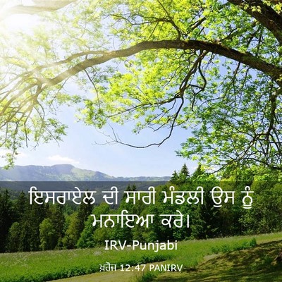 Picture 03 - ਖ਼ਰੋਜ 12:47 PANIRV - ਇਸਰਾਏਲ ਦੀ ਸਾਰੀ - Bible Verse Picture